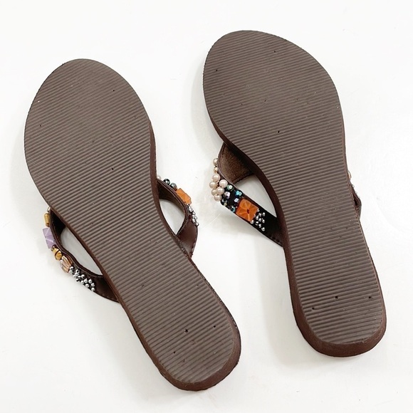 Mixit beaded platform sandals - Picture 6 of 7